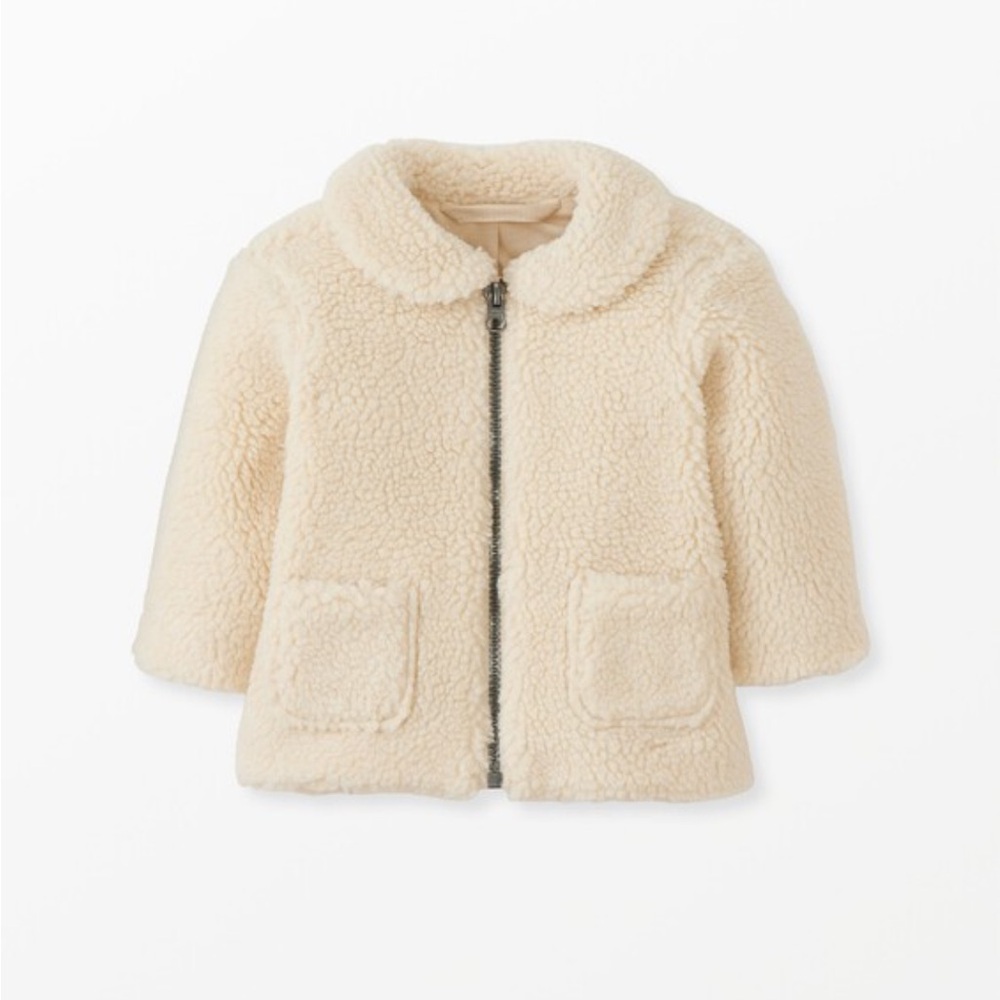Hanna Andersson Baby Faux Shearling Jacket 3-6 month baby jacket baby coat